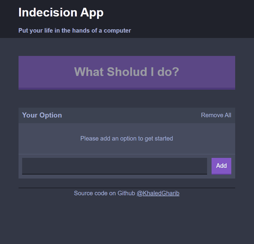 Indecision-App